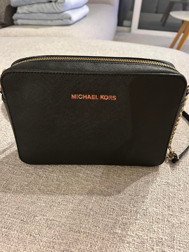 Zwarte Michael Kors Crossbody Jet Set Travel, Ophalen, Zo goed als nieuw