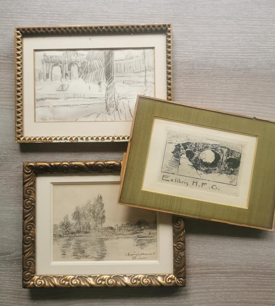 Frans Smeers. Jos Albert. A. Baertsoen, Antiek en Kunst, Kunst | Etsen en Gravures, Ophalen of Verzenden