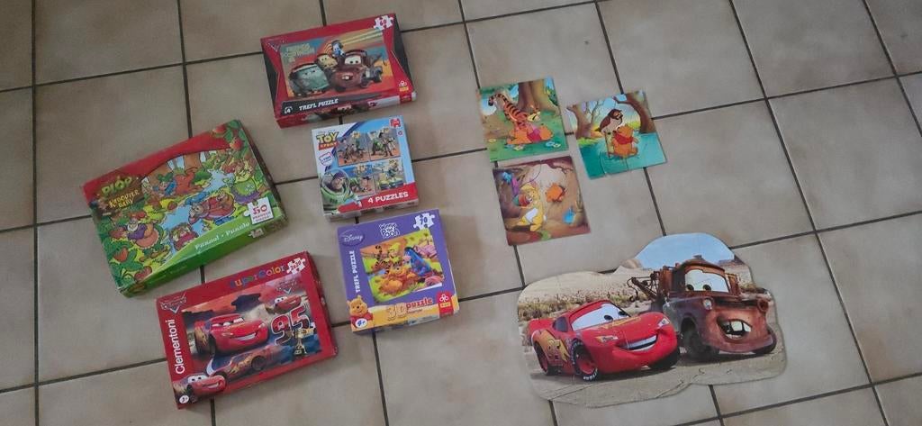 Puzzels puzzel speelgoed Cars Plop Winnie the Pooh Toy Story, Ophalen, Gebruikt