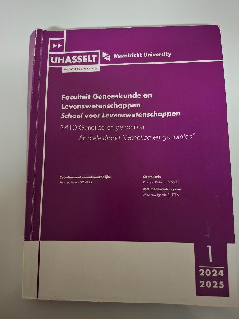 Studieboek Genetica en genomica, Boeken, Ophalen, Zo goed als nieuw
