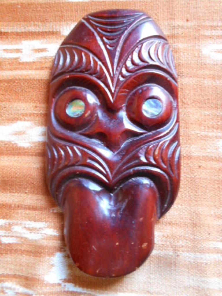 art ethnique, masque, maori, singes, indonesie, japon etc, Enlèvement ou Envoi, Utilisé, Bois