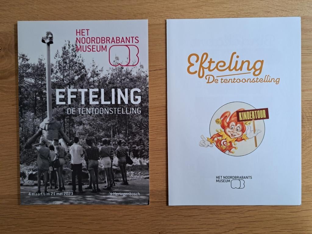 Efteling 2 folders tentoonstelling Het Noordbrabants Museum, Ophalen of Verzenden, Zo goed als nieuw, Overige typen