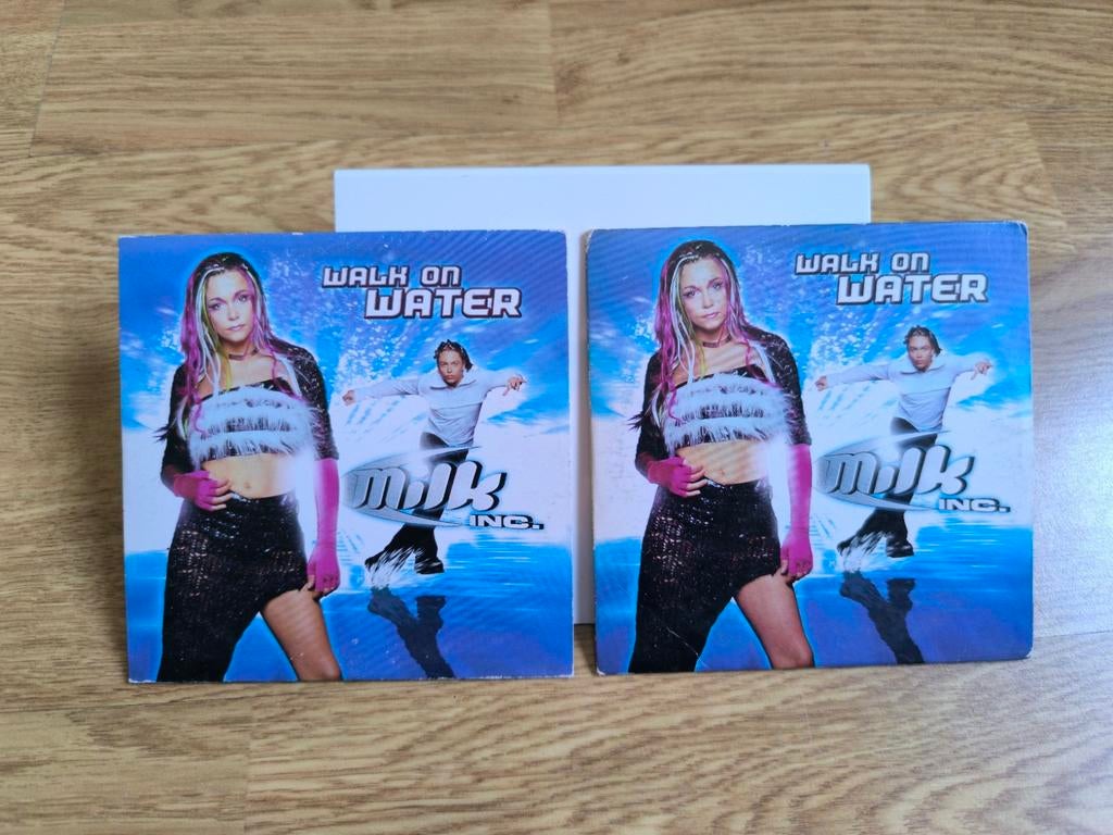 Milk inc cd singles-walk on water-milk inc walk on water 2x., Enlèvement ou Envoi, Comme neuf