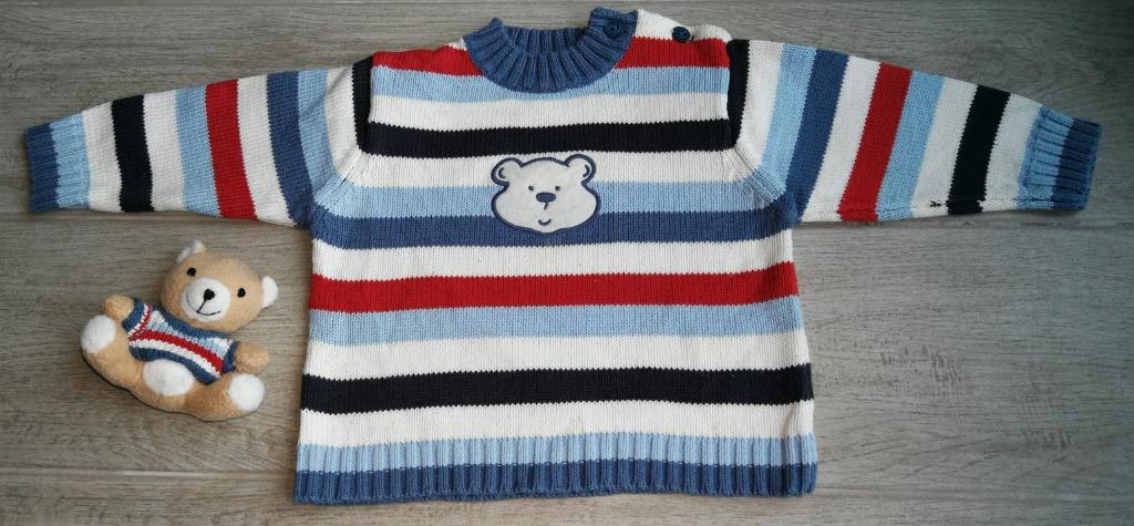 Mooi warm gestreept truitje - C&A - maat 68., Kinderen en Baby's, Babykleding | Maat 68, C&A, Ophalen of Verzenden, Zo goed als nieuw