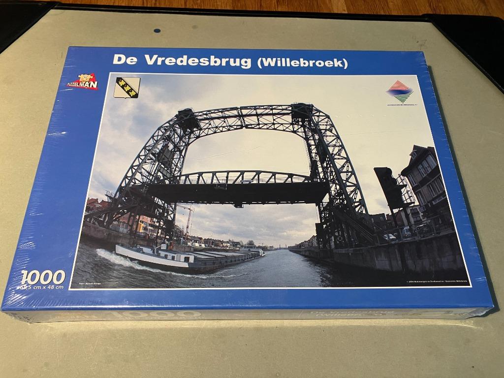 Puzzel “De Vredesbrug (Willebroek)” (1000 stuks), Ophalen, 500 t/m 1500 stukjes, Nieuw, Legpuzzel
