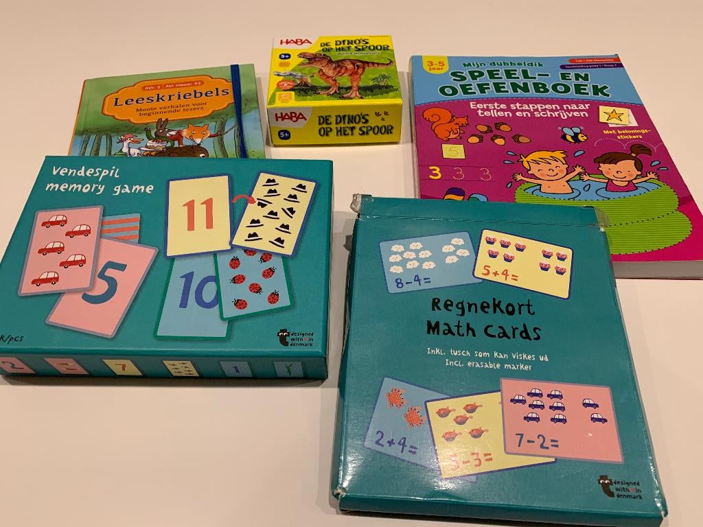 Memory en rekenkaarten, Ophalen, Gebruikt, Puzzelen