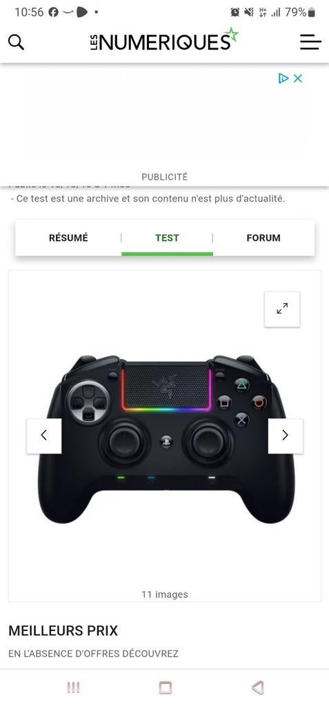 Razer Raiju ultimate ps4, Games en Spelcomputers, Ophalen, Zo goed als nieuw