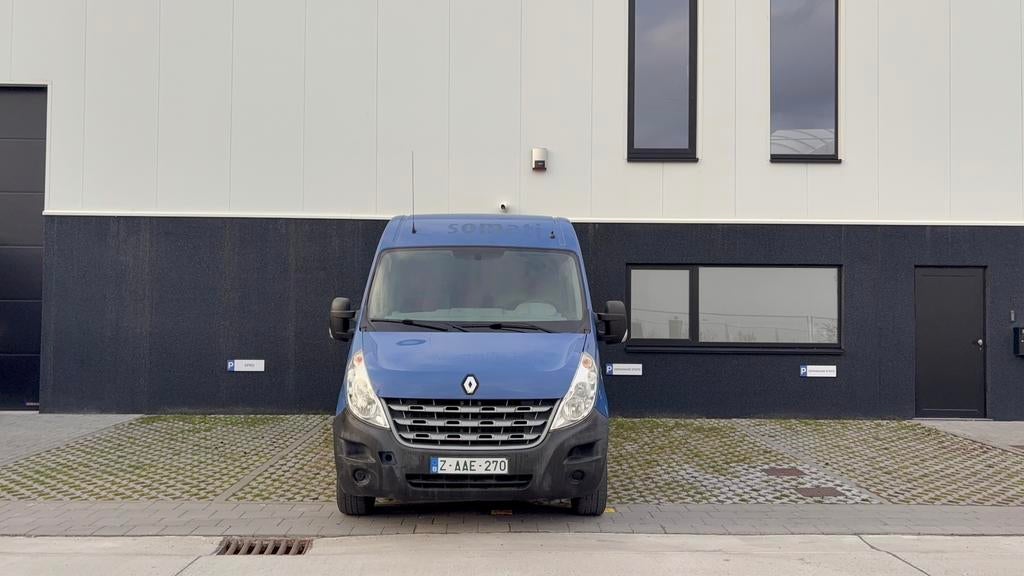 renault master 2.3, Auto's, Voorwielaandrijving, Stof, Zwart, Blauw