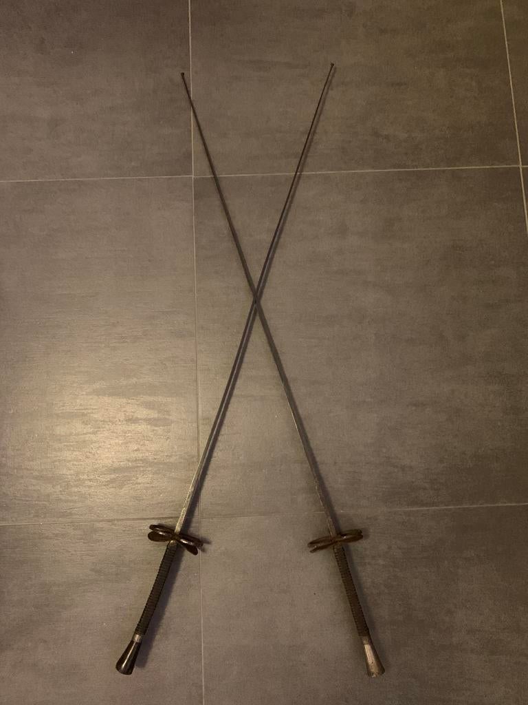Paire de fleurets Napoleon III Signé Klingenthal, Ophalen