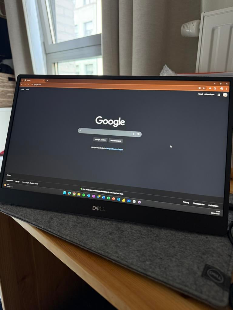 Dell portable monitor, Computers en Software, Ophalen, HD, Zo goed als nieuw, USB-C