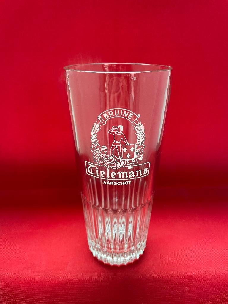 bierglas Bruine Tielemans, Verzamelen, Ophalen of Verzenden, Gebruikt, Bierglas