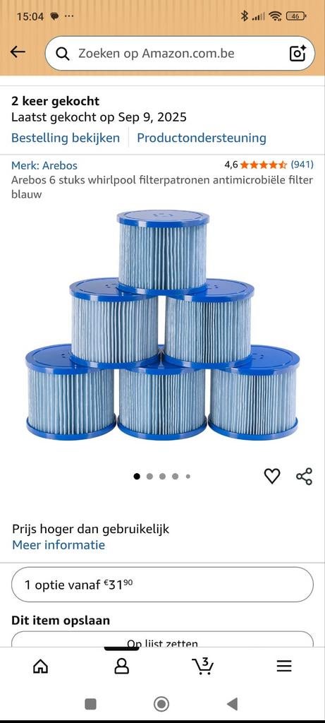 Filters arenbos, Ophalen, Nieuw, Filter
