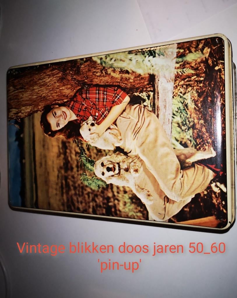boite étain vintage années 50/60 'Jacques', Enlèvement ou Envoi, Utilisé, Autre, Autres marques