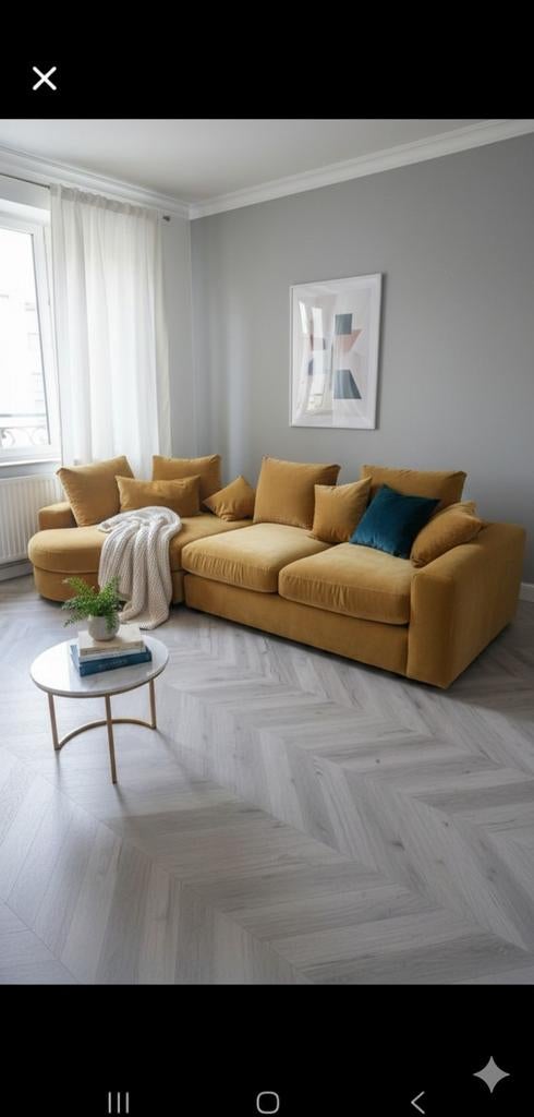 Canapé Design doré de chez Q-Time, Enlèvement ou Envoi