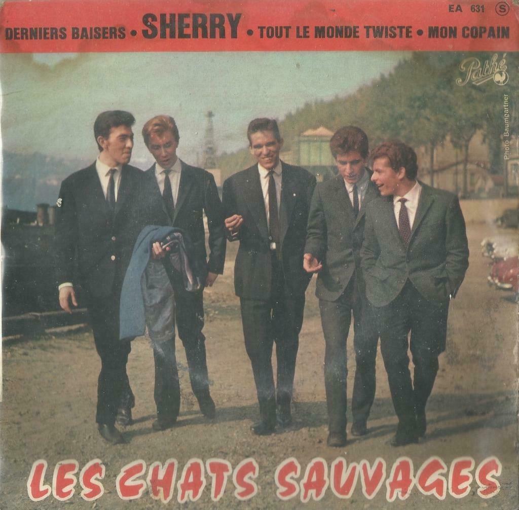 Les Chats sauvages – Sherry / Mon copain   2 – Single - EP, Gebruikt, 7 inch, Ophalen of Verzenden, Pop