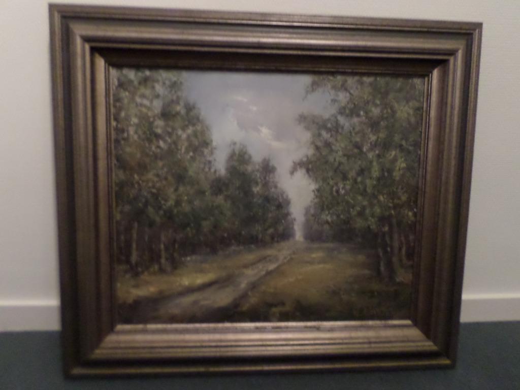 Olieverf schilderij op doek, Ophalen