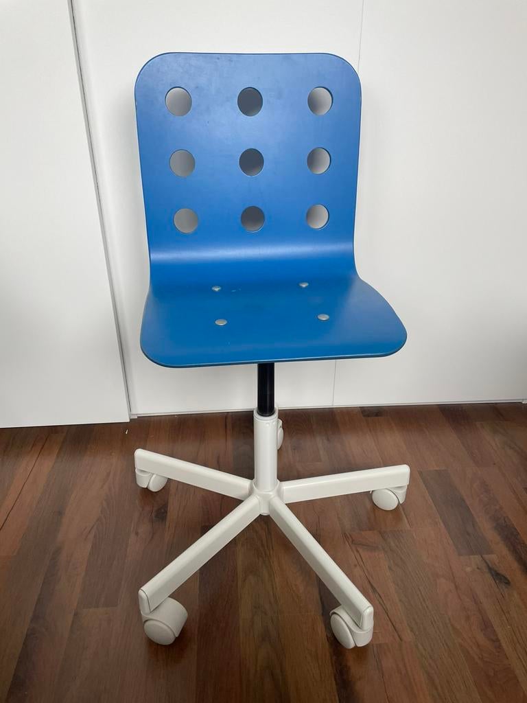 Ikea Jules Blauw, Maison & Meubles, Enlèvement, Utilisé, Bleu, Chaise de bureau