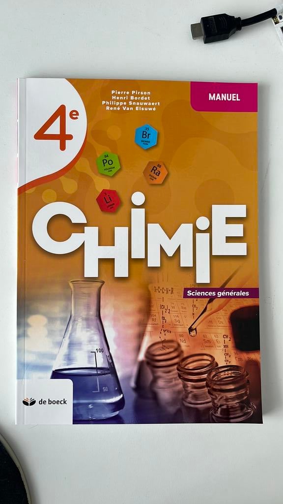 Chimie 4eme Manuel, Neuf, Enlèvement ou Envoi, Chimie, Secondaire