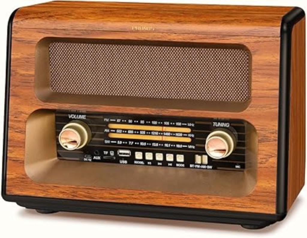 PRUNUS Vintage Bluetooth Radio SNELLE GRATIS LEVERING
