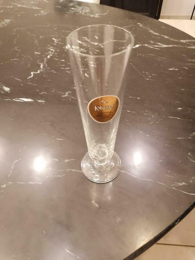 8 loburg bierglazen, Verzamelen, Biermerken, Ophalen of Verzenden, Gebruikt, Glas of Glazen, Overige merken