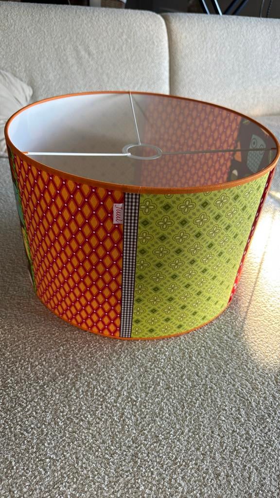 Lampenkap merk JUUL, Ophalen, Kinderkamer speels retro, Overige kleuren, Rond