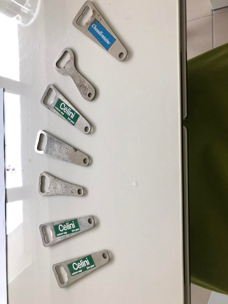 7 flesopeners, Ophalen of Verzenden, Zo goed als nieuw, Flesopener