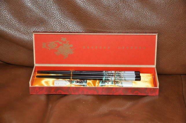 coffret paire de baguette avec support pour 2 personnes, Ophalen of Verzenden, Nieuw, Hout