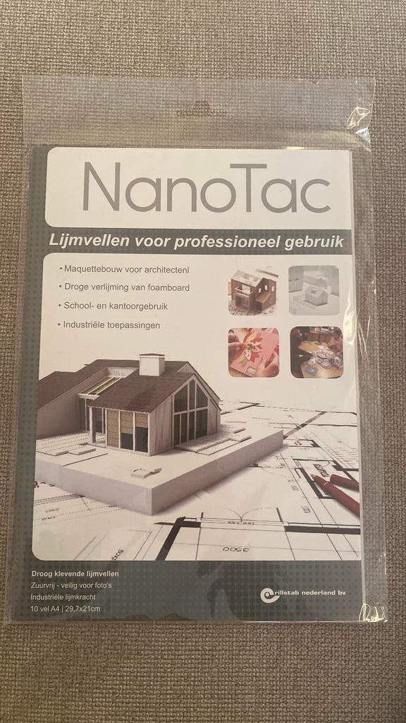 Nanotac lijmvellen voor maquette achitectuur, Hobby en Vrije tijd, Knutselen, Nieuw, Ophalen of Verzenden