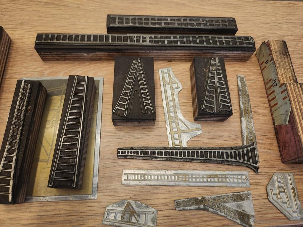 Figuurdrukplaten voor ladders, Antiek en Kunst, Ophalen