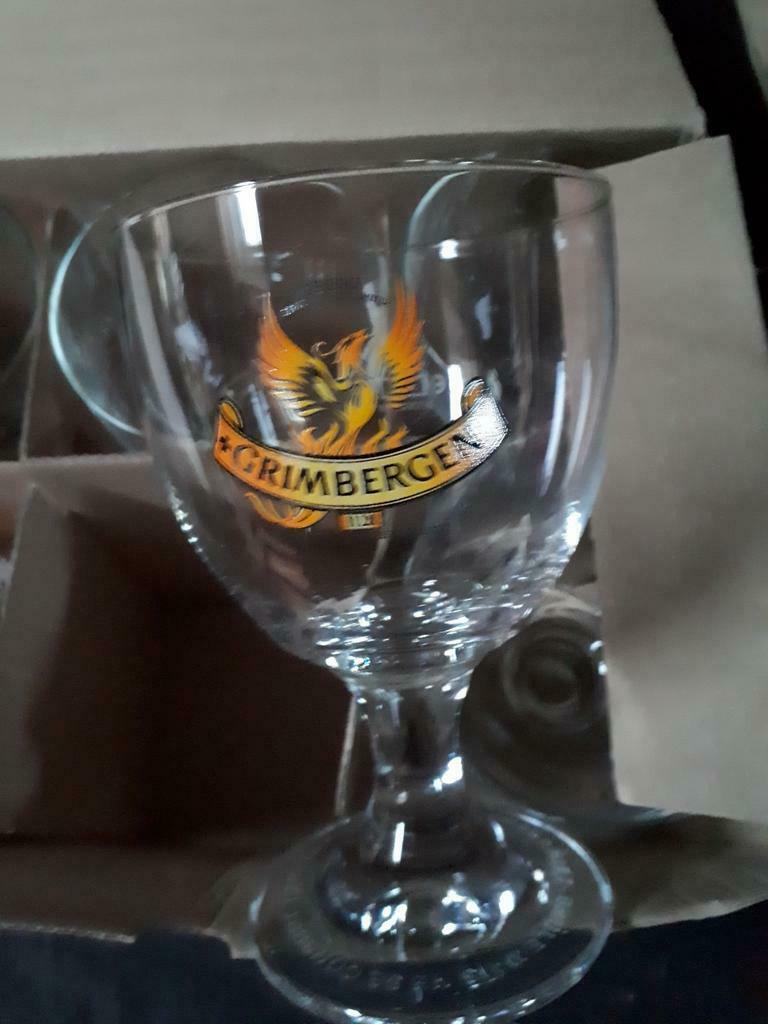 5 glazen Grimbergen M14 nieuw, Verzamelen, Ophalen of Verzenden