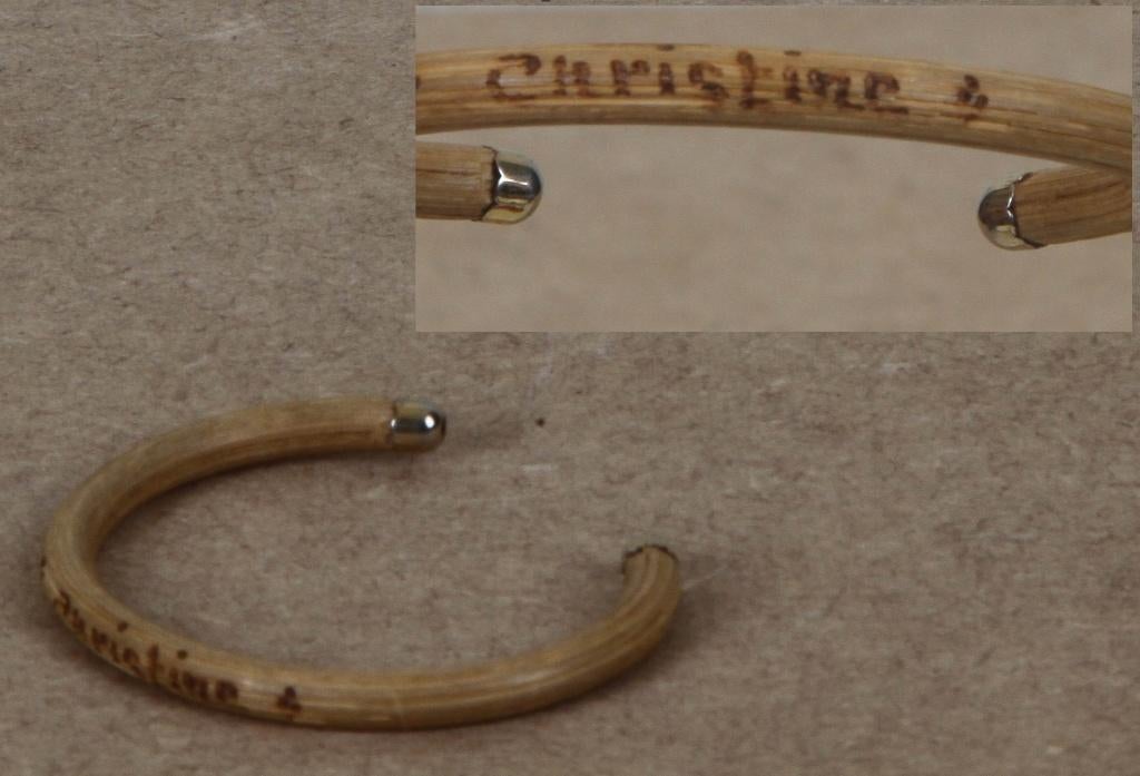 Armbandje met opschrift Christine, Handtassen en Accessoires, Armbanden, Ophalen of Verzenden, Zo goed als nieuw, Overige kleuren