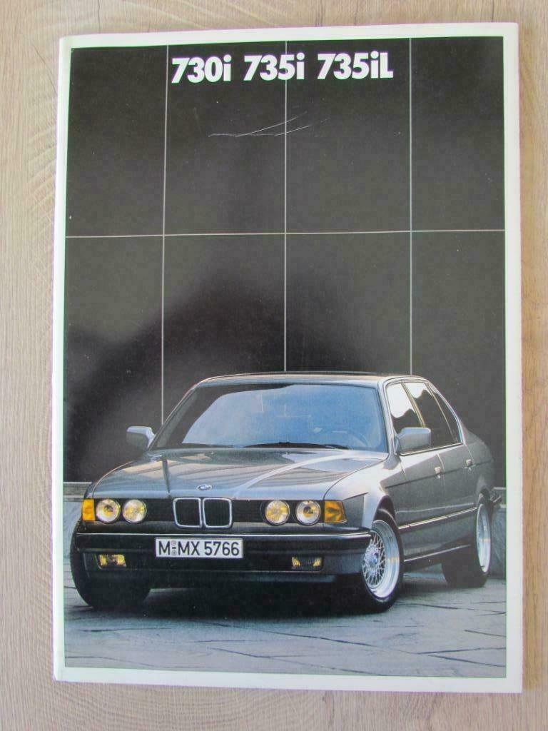 Folder BMW  730i-735i+735iL, Verzenden, Zo goed als nieuw, BMW