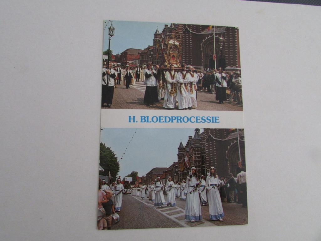 HOOGSTRATEN :  H. BLOEDPROCESSIE, POSTKAART, Verzamelen, Verzenden, 1960 tot 1980, Ongelopen, Antwerpen