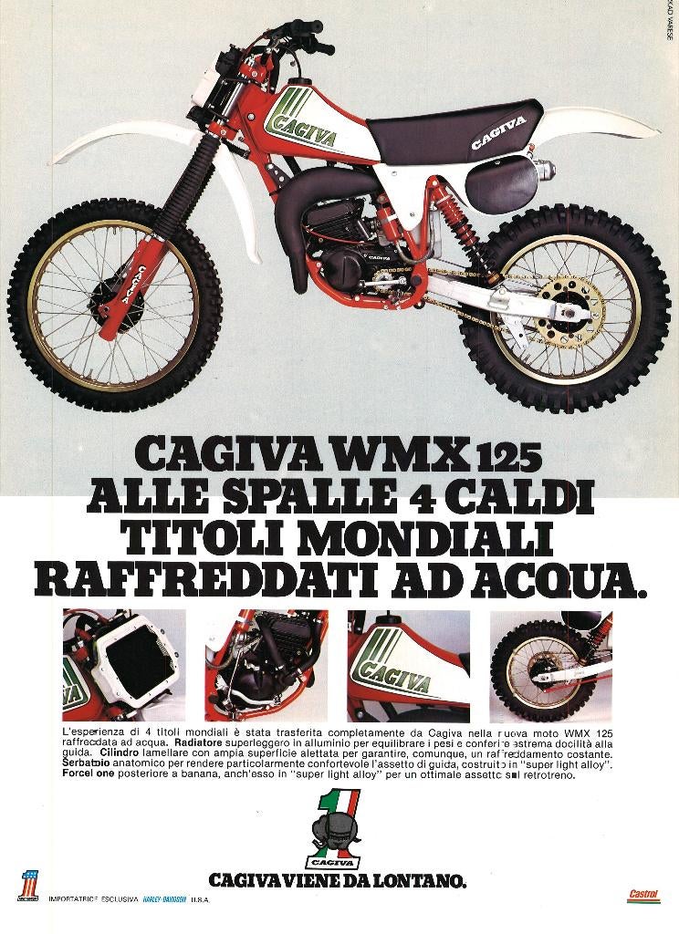 Brochures sur les motos Gagiva originales de juin 1980, Enlèvement ou Envoi, Comme neuf, Motos