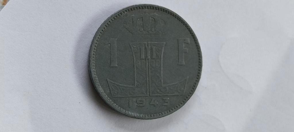 1 franc 1943 flamand français, Timbres & Monnaies, Envoi, Métal, Monnaie en vrac