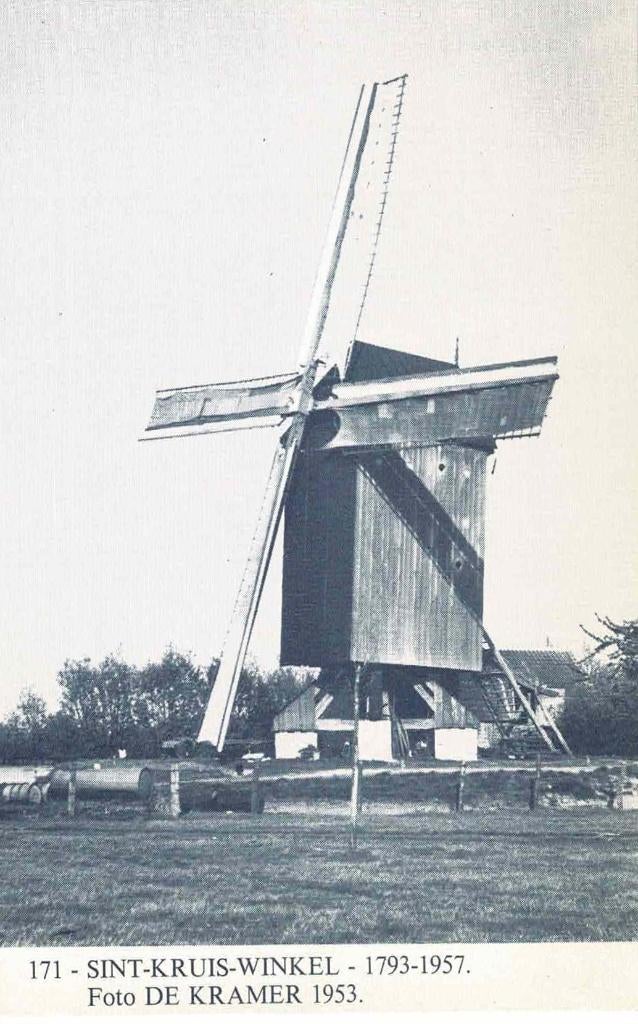 Sint-Kruis-Winkel - molen, Enlèvement ou Envoi, 1960 à 1980, Non affranchie, Flandre Orientale