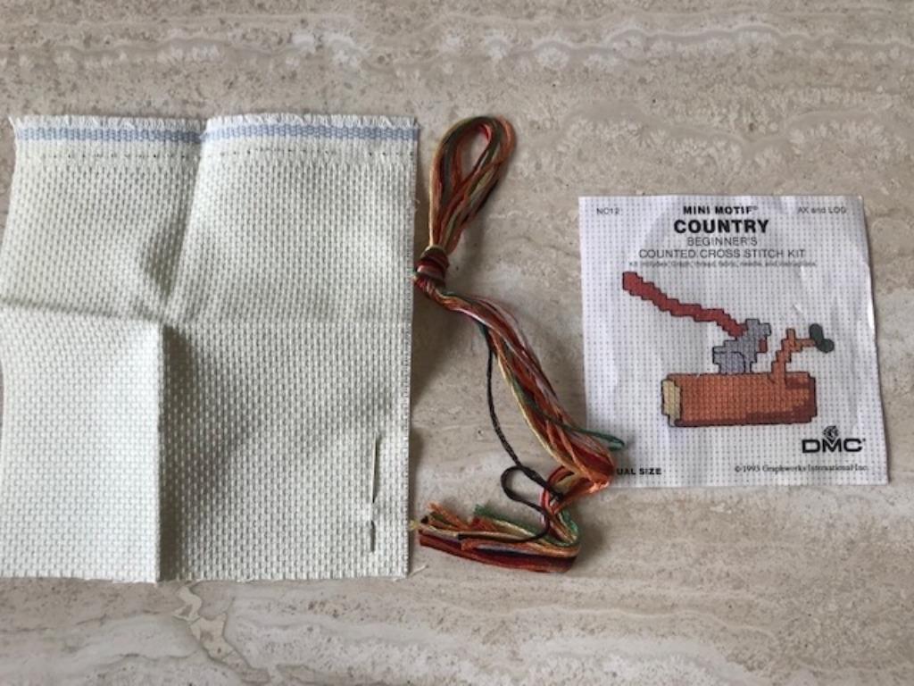 Nieuw borduurpakket - stof+patroon+garen (nr3747), Ophalen of Verzenden, Nieuw, Handborduren, Borduurpakket