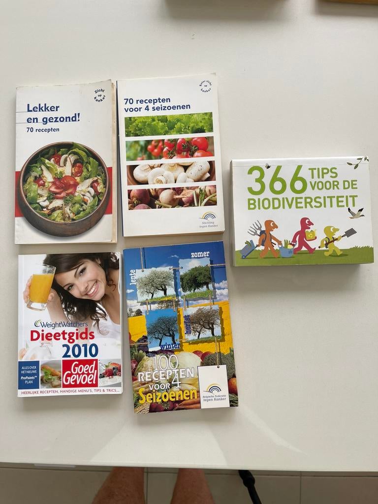 Lot kookboekjes Belgische federatie tegen Kanker, Enlèvement ou Envoi, Comme neuf