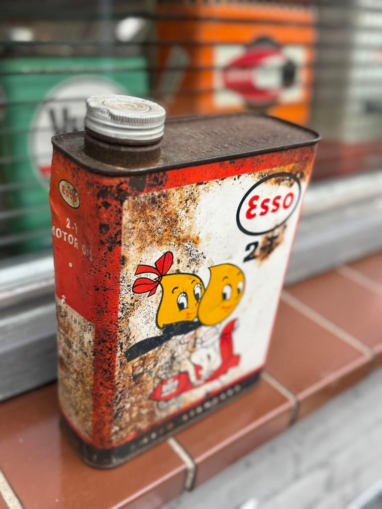 Boîte pour trottinette Esso 2 temps Vespa, Enlèvement ou Envoi, Utilisé, Ustensile