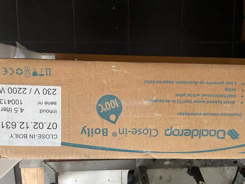 Inbouw waterkoker daalderop., Elektronische apparatuur, Ophalen, Nieuw