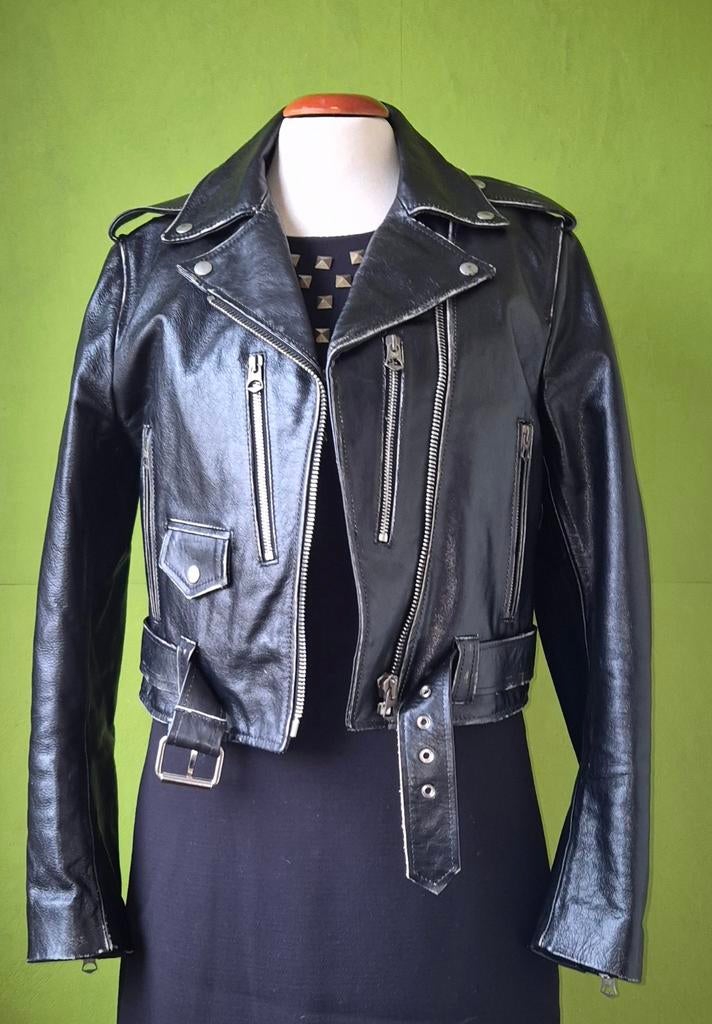 RE/DONE NIEUW LEREN BIKER JASJE S, Ophalen of Verzenden