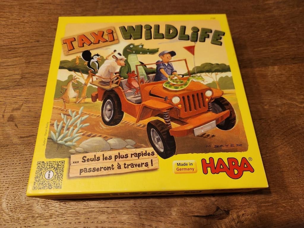 Jeu Haba "Taxi wildlife ", Een of twee spelers, Ophalen of Verzenden, Zo goed als nieuw, HABA