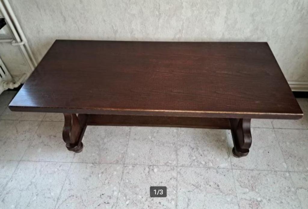 Salontafel, Huis en Inrichting, Ophalen, Gebruikt, Eikenhout, Landelijk