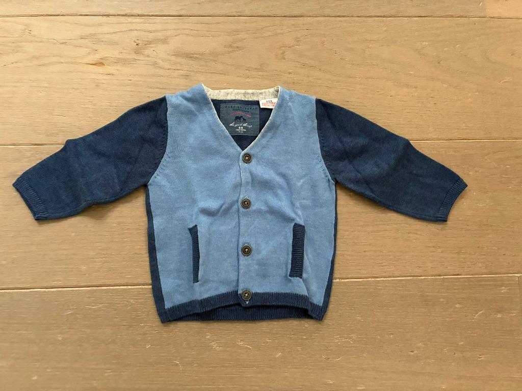 Blauwe Gilet van Zara (Maat 74 / 6-9 maand), Enfants & Bébés, Vêtements de bébé | Taille 74, Garçon, Enlèvement ou Envoi, Pull ou Veste