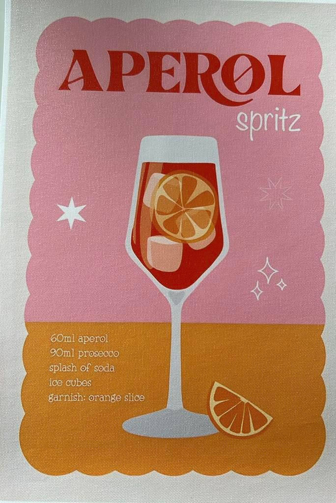 Poster sur toile Aperol Spritz 4 - Mancave pool house neuf, Enlèvement ou Envoi, Comme neuf, Emballage