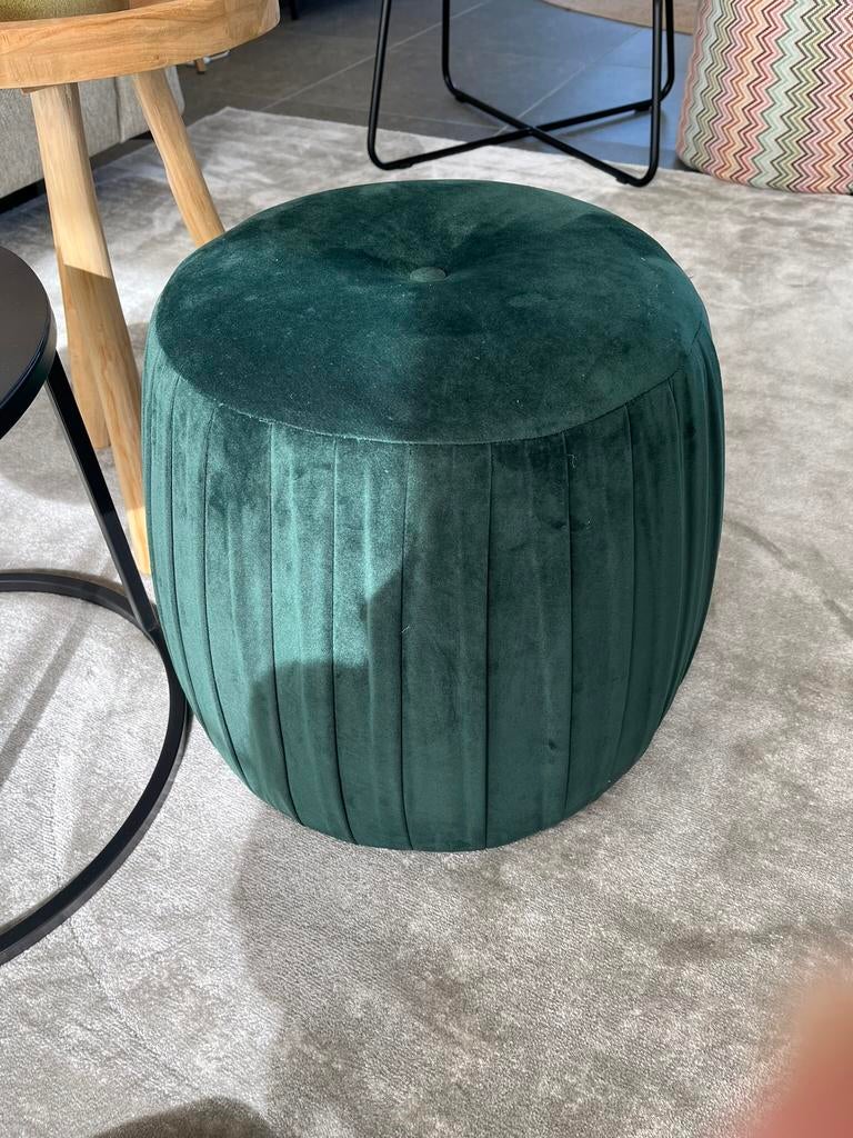 Hocker poef groen, Huis en Inrichting, Tafels | Salontafels, Ophalen, Gebruikt