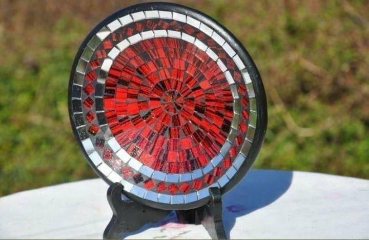 vide poche vintage  mosaique effet miroir, Enlèvement ou Envoi