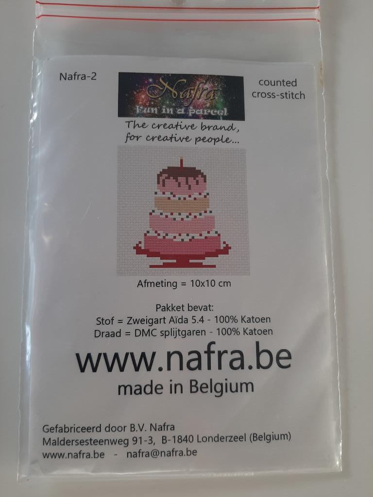 Nafra borduur kruissteek point de croix counted cross-stitch, Hobby en Vrije tijd, Ophalen of Verzenden, Zo goed als nieuw, Handborduren