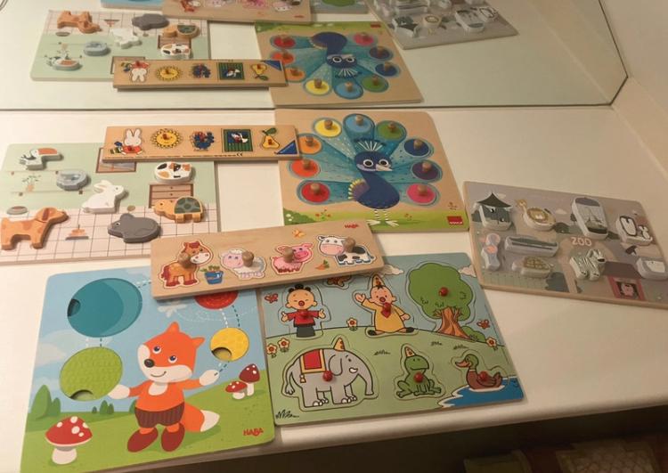 Inlegpuzzels ( haba/Goula/little dutch) pakket 7 stuks, Kinderen en Baby's, Ophalen of Verzenden, Zo goed als nieuw