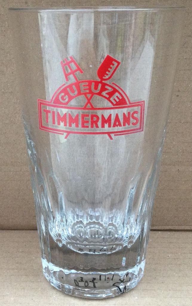 Bier Timmermans Gueuze Brussel Itterbeek  geribd rode tekst, Verzamelen, Ophalen of Verzenden